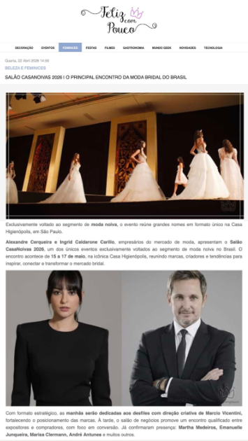 Imprensa — Salão CasaNoivas